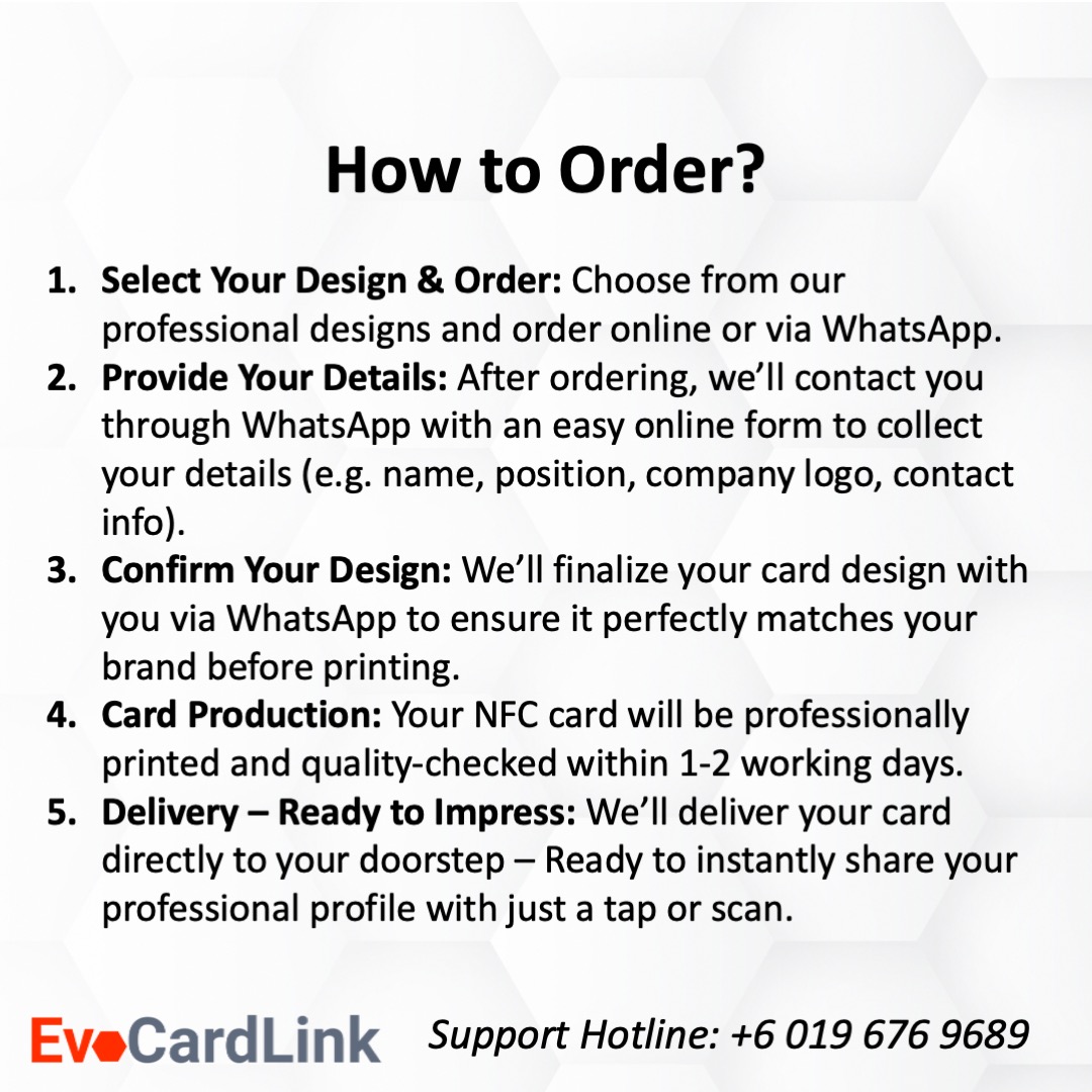How to Order EvoCardLink ? 