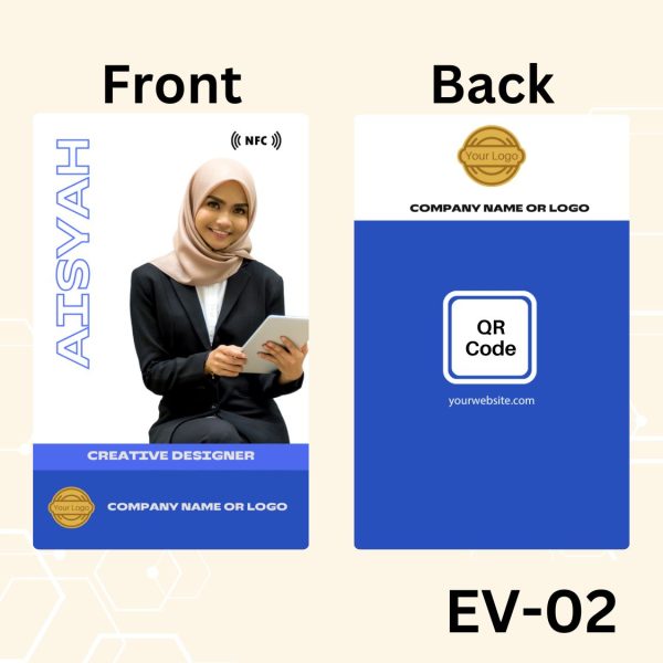 EvoVertical Card | NFC Premium Digital Business Card | Business Name Card Custom Design | Smart Business Card - Image 10