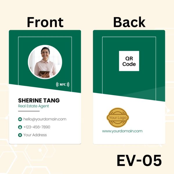 EvoVertical Card | NFC Premium Digital Business Card | Business Name Card Custom Design | Smart Business Card - Image 7