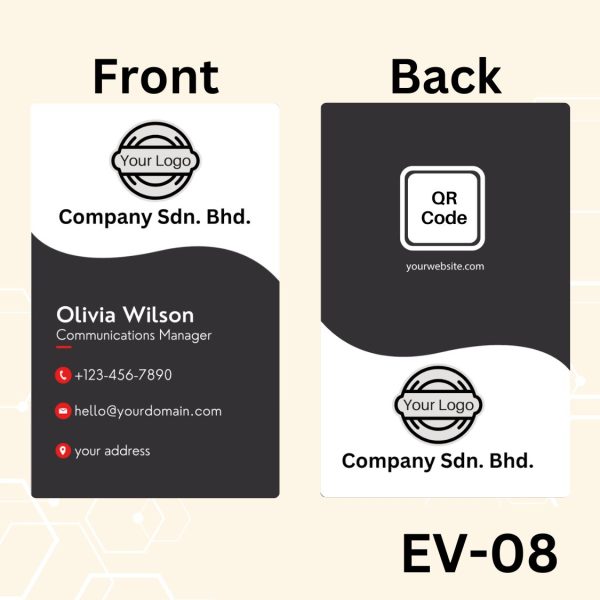 EvoVertical Card | NFC Premium Digital Business Card | Business Name Card Custom Design | Smart Business Card - Image 4
