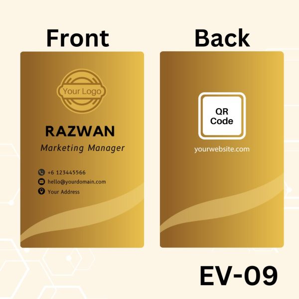 EvoVertical Card | NFC Premium Digital Business Card | Business Name Card Custom Design | Smart Business Card - Image 3