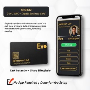 EvoELite Card | NFC Digital Business Card (Premium)